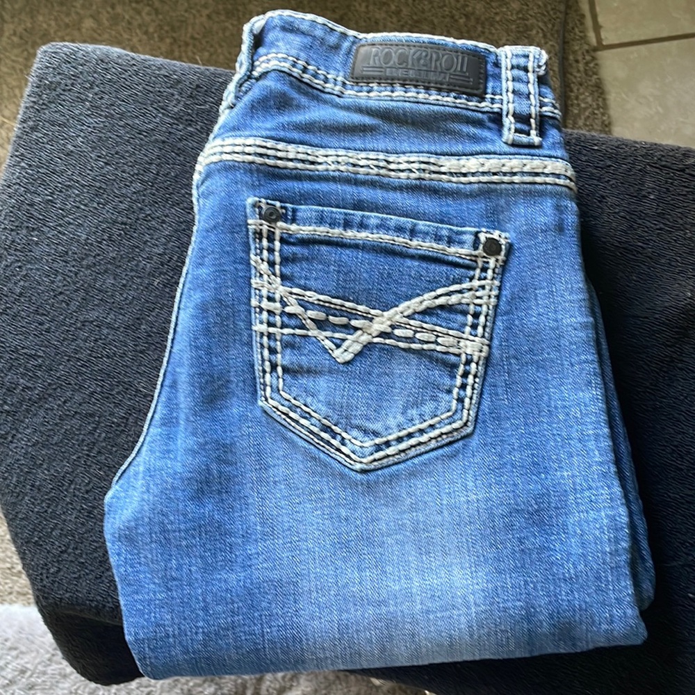 Womens Rock & Roll Denim jeans. Size 27/34